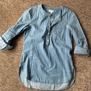 Per Se Light Blue Casual Button Down Shirt